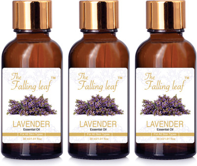 

THE FALLING LEAF Lavender Essential Oil (Pack of 3-10ml)(10 ml)