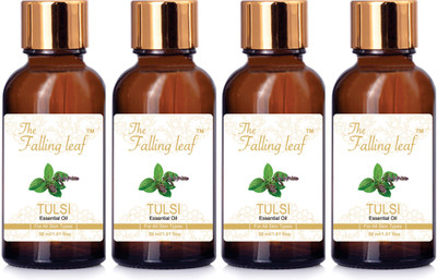 

THE FALLING LEAF Tulsi Essential Oil (Pack of 4-10ml)(10 ml)