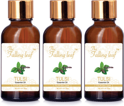 

THE FALLING LEAF Tulsi Essential Oil (Pack of 3-10ml)(30 ml)