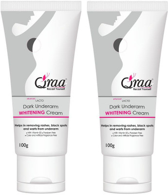 

Qraa Advanced Lacto Dark Underarm Whitening Cream (Pack of 2)(100 g)