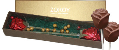 

Zoroy Luxury Chocolate Valentines day Milk chocolate Rose Box Fudges(120 g)