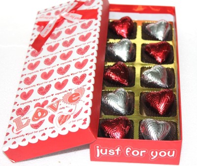 

Zoroy Luxury Chocolate Valentines day Heart Box with 10 chocolates Fudges(100 g)