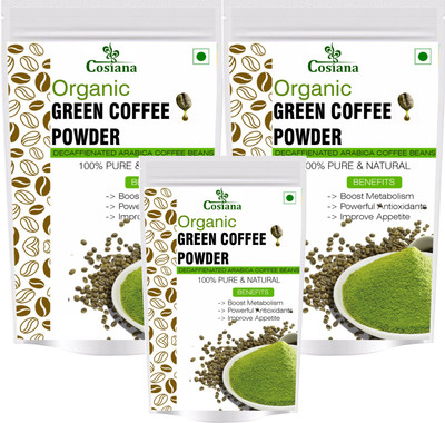 

cosiana Organic Green Coffee Beans For Weight Loss (Unroasted Coffee Beans) -50 gm(Pack of 3) Instant Coffee 150 g Instant Coffee 150 g(Pack of 3)