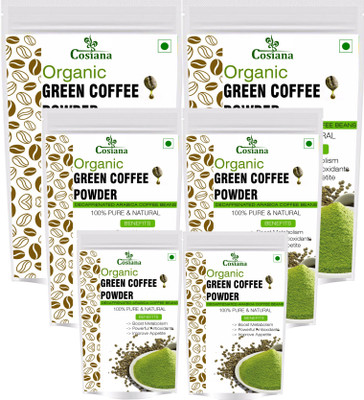 

cosiana Green Coffee Beans Powder Instant Coffee 500 g Pack of 6 (3 Kg) Instant Coffee 3000 g(Pack of 6)