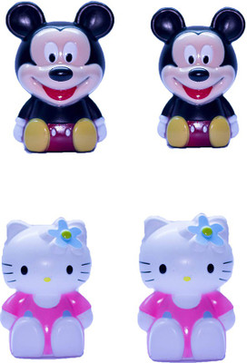 

Shopkooky Piggy bank/ Pack of 4/ Gift online/ Birthday gift/ Return gift Coin Bank(Multicolor)
