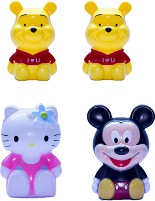 

Shopkooky Piggy bank/ Pack of 4/ REturn gift/ Latest collection/ Birthday gift Coin Bank(Multicolor)