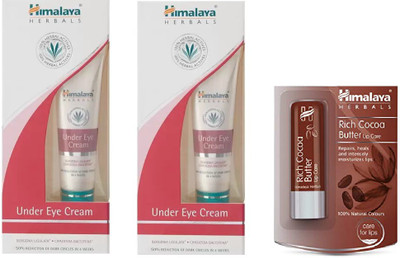 

Himalaya UNDER EYE CREAM, COCA BUTTER LIP CARE(Set of 2)