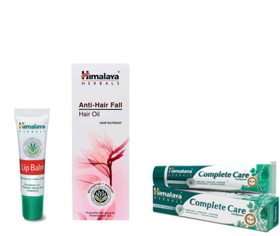 

Himalaya ANTI HAIR FALL OIL, LIP BLAM, COMPLETE CARE PASTE(Set of 3)