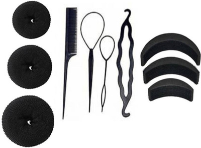 

S R Enterprises Hair accessories combo of 10 pcs for women(Set of 10)