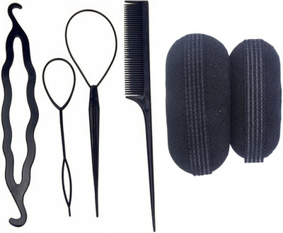 

S R Enterprises Easy styling tool use for girls hiar diy kit (pack of5pcs)(Set of 6)