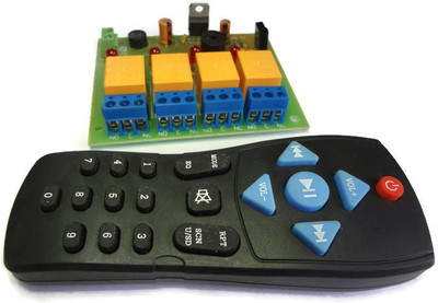 

Un Branded IR-4-Channel-Remote-Controlled-Relay-Board-Module-Home-Office-Automation Remote type2 Miscellaneous Electronic Hobby Kit