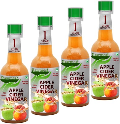 Rawmest Apple cider vinegar 1 Year Matured for Weight Loss Vinegar(4 x 500 ml)