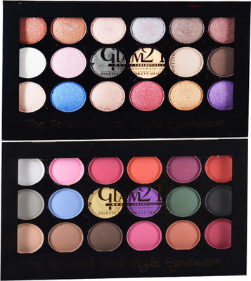 

Glam 21 Fashion 18Color Eyeshadow-ES511-03-04 Pack of 2 18 g(Multicolor)