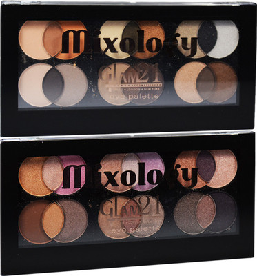 

Glam 21 Mixology 18 Color Eye Palette-ES511-01-02 Pack of 2 18 g(Multicolor)