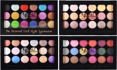 

Glam 21 Fashion 18Color Eyeshadow Pack of 4 18 g(Multicolor)