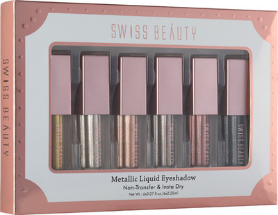 

Swiss Beauty Liquid Eyeshadow-Combo of 6 Colors 13.5 ml(multicolor)