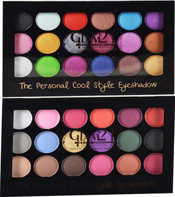 

Glam 21 Fashion 18Color Eyeshadow-ES511-01-04 Pack of 2 18 g(Multicolor)