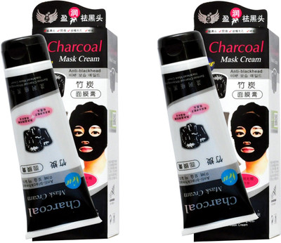 

Vozwa YashHerbal Black charcoal peel off mask Face Pack Men & Women (Pack of 2)(260 g)