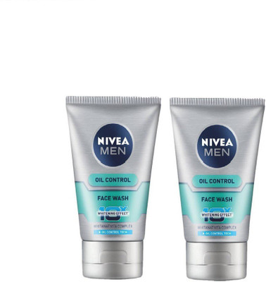 

Nivea Oil Control 10X Whitening Effect 50g x 2 Face Wash(100 g)