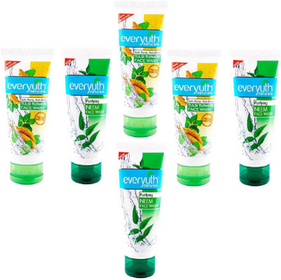 

EVERYUTH NATURALS ANTI ACNE, ANTI MARKS TULSI TURMERIC FACE WASH 50GM+ PURIFYING NEEM FACE WASH 50GM Face Wash(50 g)