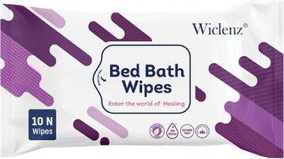 

wiclenz Bed Bath Wipes XL - Pack of 10 Wipes - Pack of 4(Pack of 10)