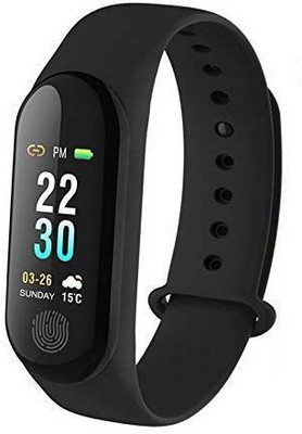 GLAXONIC M3 Fitness Smart Band(Black Strap, Size : Freesize)