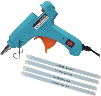 bandook 20W With 04 Glue Sticks Hot Melt Glue Gun Dodger Blue Color With Power Indicator For Art and Crafts , Diy , Kirigami , Paper , PCB , Plush Toys , Crafts , Wood , Box Standard Temperature Corded Glue Gun (07 mm) Standard Temperature Corded Glue Gun(7 mm)