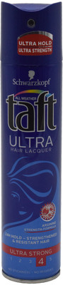 

Schwarzkopf Taft All Weather Ultra Hair Lacquer Ultra Strong Spray- Arginine Hair Wax(250 ml)