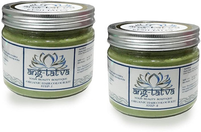 

ANG-TATVA hair treatment kit - 100% Pure & Natural Organic Hair Color Kit - Improves overall Hair health - For All Hair Type - 500g(500 g)