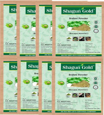 

Shagun gold Pack of 8 chemical free pure Brahmi powder for hair treatments & hair growth 100gm(800 g)