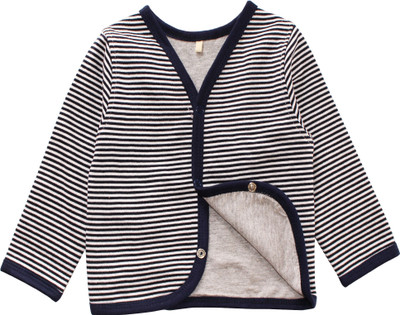 

Kadambaby Full Sleeve Striped Baby Boys Jacket, Blue