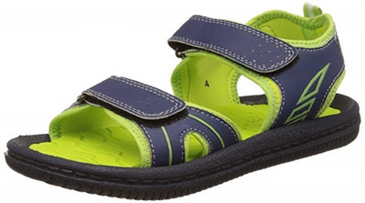 Bata Boys Velcro Strappy Sandals(Green