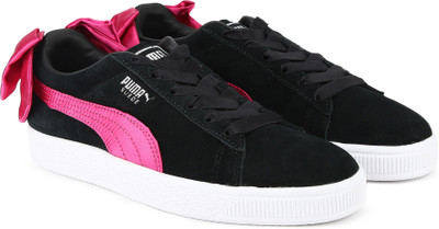 

Puma Girls Lace Sneakers(Black, Beetroot purple