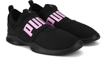 

Puma Girls Slip on Running Shoes(Black, Black orchid