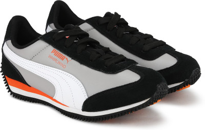 

Puma Boys & Girls Lace Sneakers(Grey, Puma black red blast ash