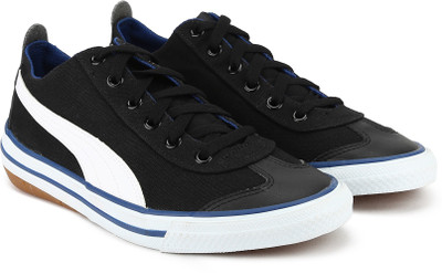 

Puma Boys & Girls Lace Sneakers(Black, White