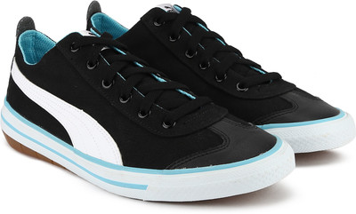 

Puma Boys & Girls Lace Sneakers(Black, White