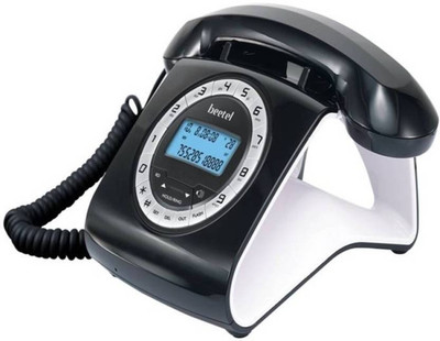

Beetel M73 Stylish Retro Design Corded Landline Phone (Black, White) Corded Landline Phone(Black, White)