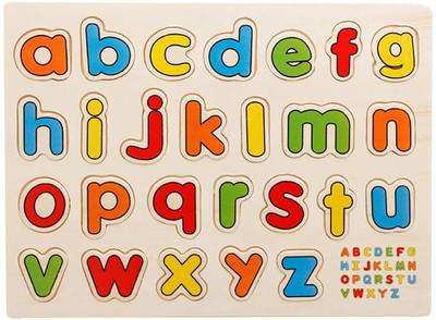 

Webby Learning Educational Wooden Small Alphabets Letters Tray Toy for Kids(Multicolor)