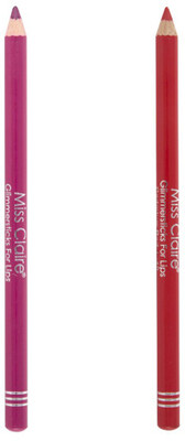 

Miss Claire Glimmer Stick lip liner(L 15 Preity Pink and L 40 Cadmium Red)