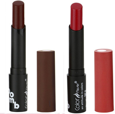 

Bonjour Paris Single Stock Application Color Sensational Creamy Matte With Sheya Butter 2 Pcs Lipsticks A4(Rose Wood, Dark Rose)