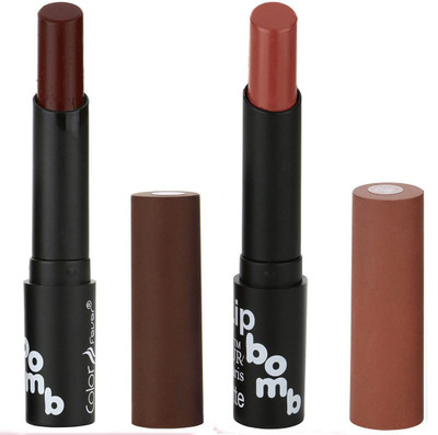 

Bonjour Paris Creamy Matte Lip Sugar Lipsticks (Set Of 2)A23(Rose Wood, Chocolate)