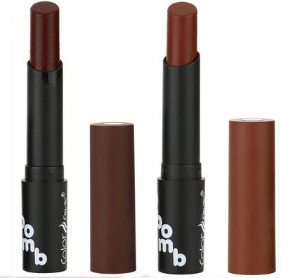 

Bonjour Paris Creamy Matte Lip Sugar Lipsticks (Set Of 2)A24(Rose Wood, Chocolate)