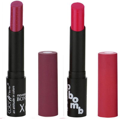 

Bonjour Paris Indian Lip Color Sensation Ultimate Soft Matte Lipsticks A14(Wild Rose, Granet)