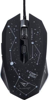 

Alcatroz X-CRAFT-PRO-TWILIGHT-2000 Wired Optical Gaming Mouse(USB 2.0, Multicolor)