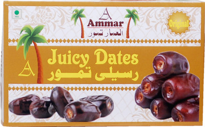 

ammar JUICY DATES KHAJOOR PACK OF 2 Dates(550 g, Box)