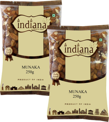 

Indiana Munakka Premium Quality Pack of 2 - 500g (250X2) Raisins(250 g, Pouch)