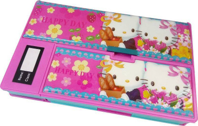 

Genextonline 1 HELLO KITTY Art Plastic Pencil Box(Set of 1, Pink)