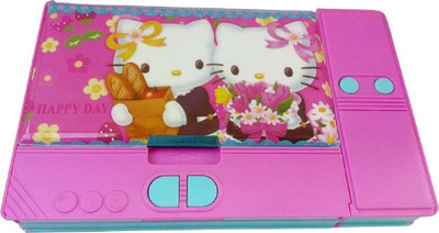 

SBJCollections Spidrman Cartoon Art Plastic Pencil Box(Set of 1, Pink)