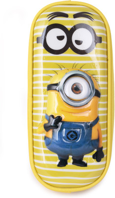 

Tgdepot Yellow Minions Pencil Box Minions Art Polyester Pencil Box(Set of 1, Yellow)